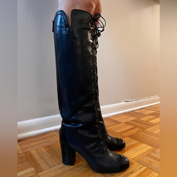Chanel lace up boots - Picture 1 of 6